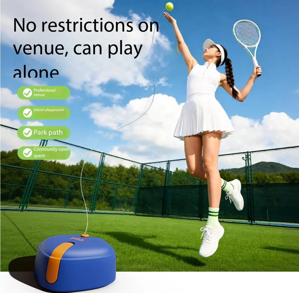 Carbon Integrated Tennis Racket Single Player Rebound Trainer Set,With String Ball,Professional Tennis Kit for Beginner Students