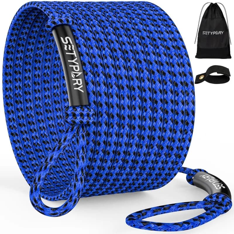 Seawater Corrosion Resistant PE Floating Rope Heavy Duty Wharf Tugboat Tow Water Sports Tow Pipe Boating Tow