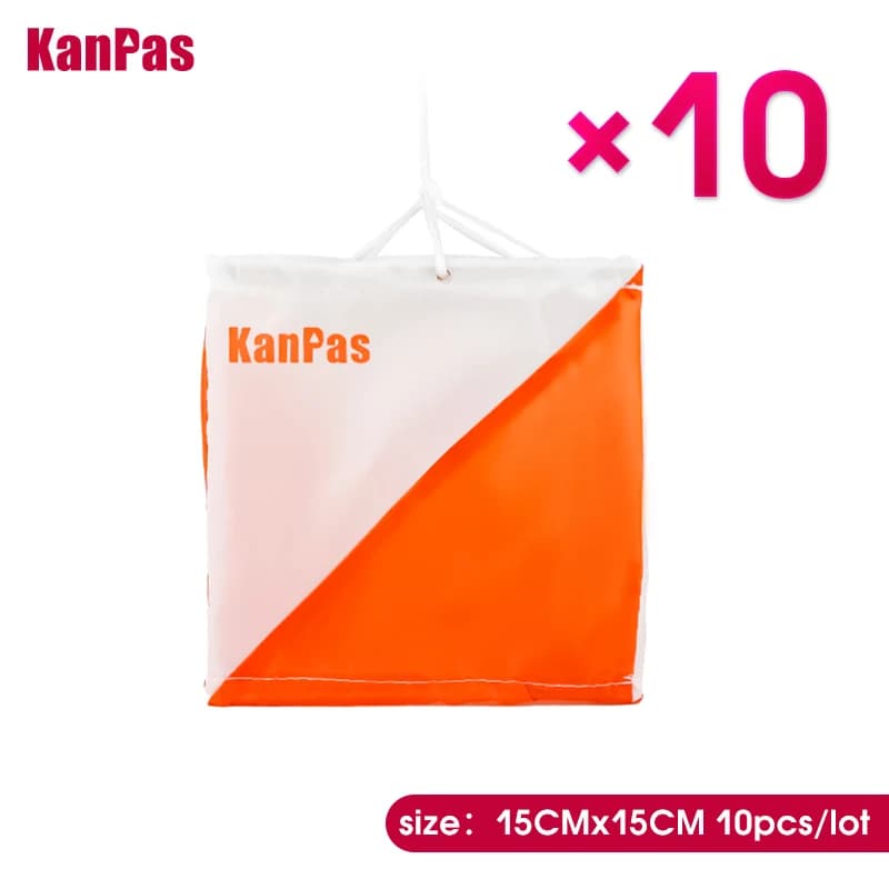 KANPAS 10pieces/lot , 15X15cm medium size orienteering marker flag