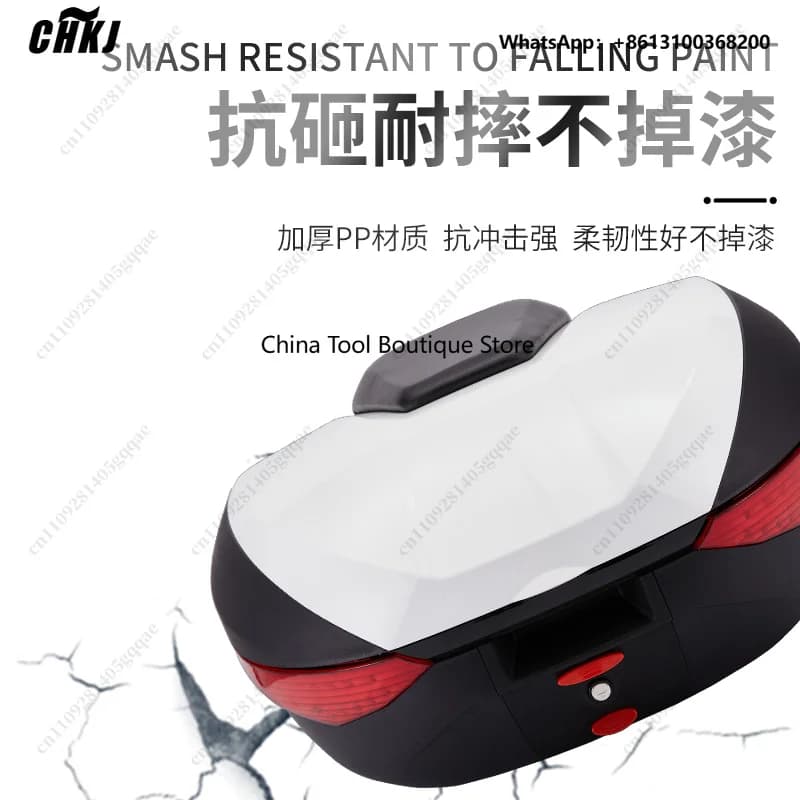 Motorcycle Plastic PP/ABS Box Maxi-Scooter Motor X-size 72L Motorbike Trunk Tail Cases Top Box Baggage Luggage Accessories Parts