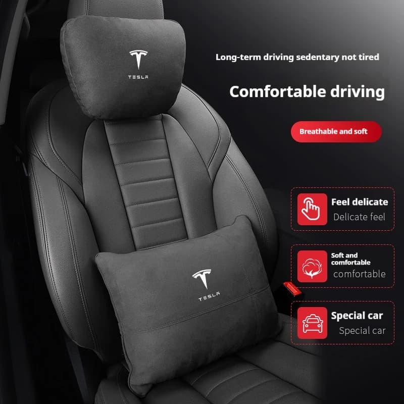 Poggiatesta per auto Cuscino per poggiatesta lombare Supporto per il collo Cuscino per il collo per Tesla Model 3 Model Y Model S Model X Accessori interni auto