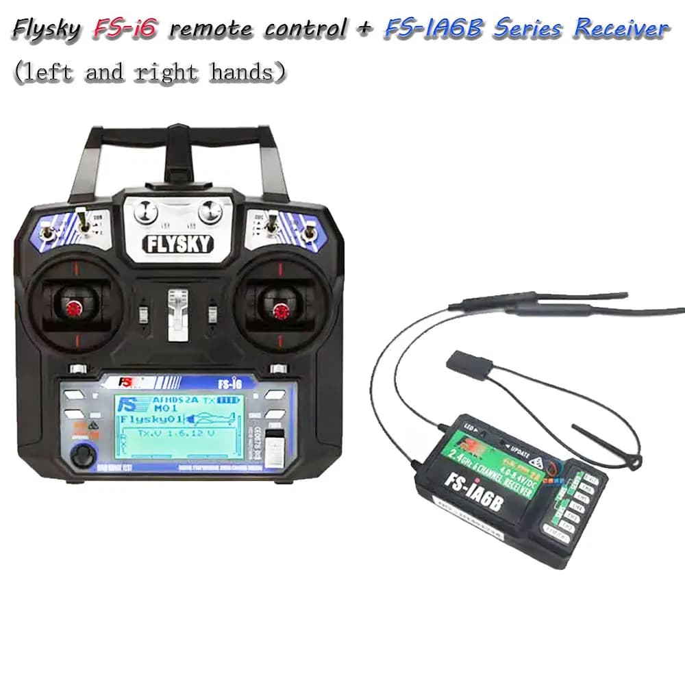 FS-i6 6CH 2.4GHz AFHDS 2A Radio System, Flysky Transmitter with FS-iA6B Receiver for RC Multirotor FPV Drone