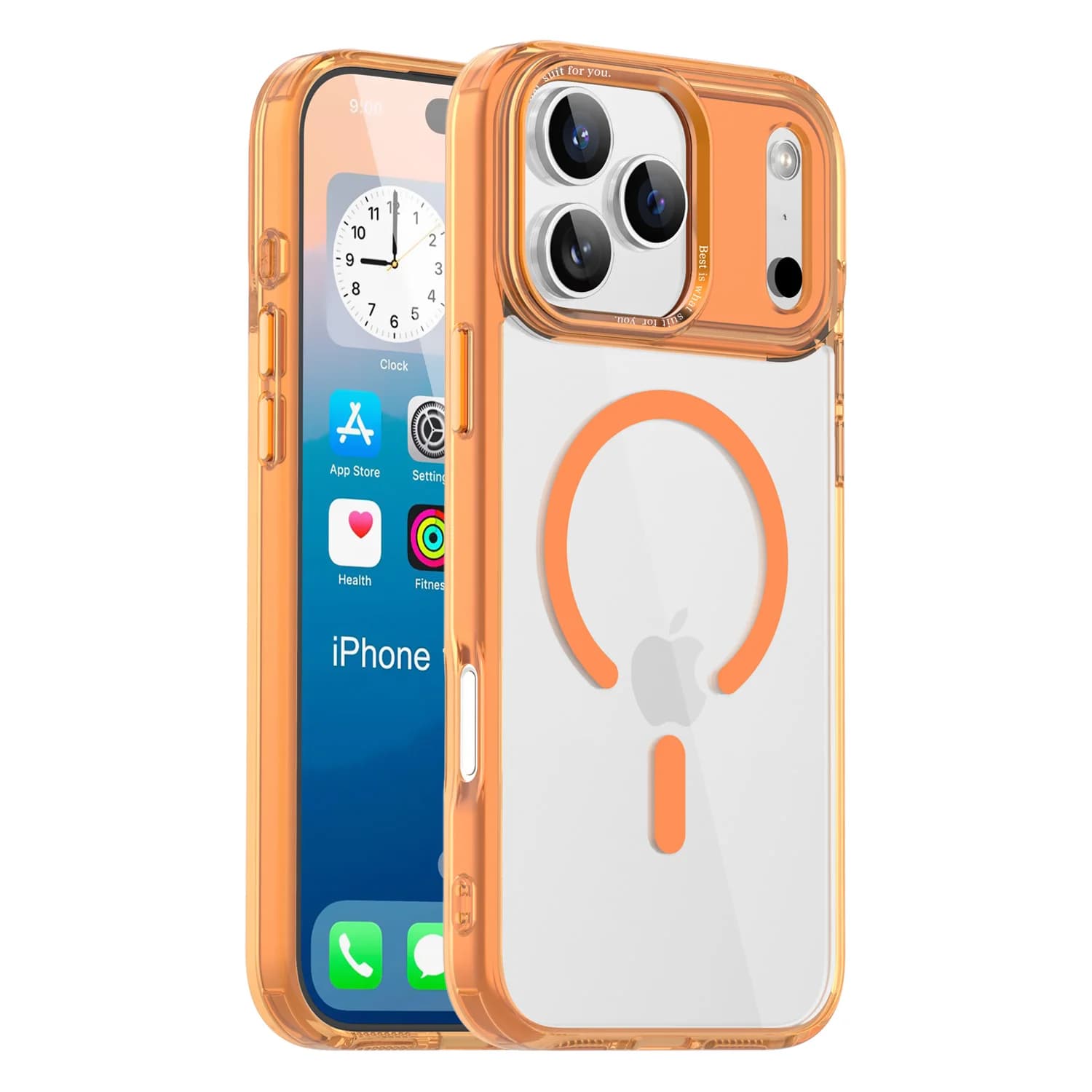 Per custodia di ricarica wireless Magsafe per iPhone 17 16 15 14 13 12 Pro Max Plus 17 Cover rigida trasparente antiurto magnetica aerea