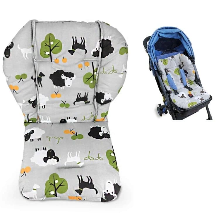 Cuscino per seggiolone per bambini Cuscino per seggiolone Cuscino per sedile Morbido Fodera per sedia da pranzo per bambini Tappetino per animali Cartoon Leggero e traspirante