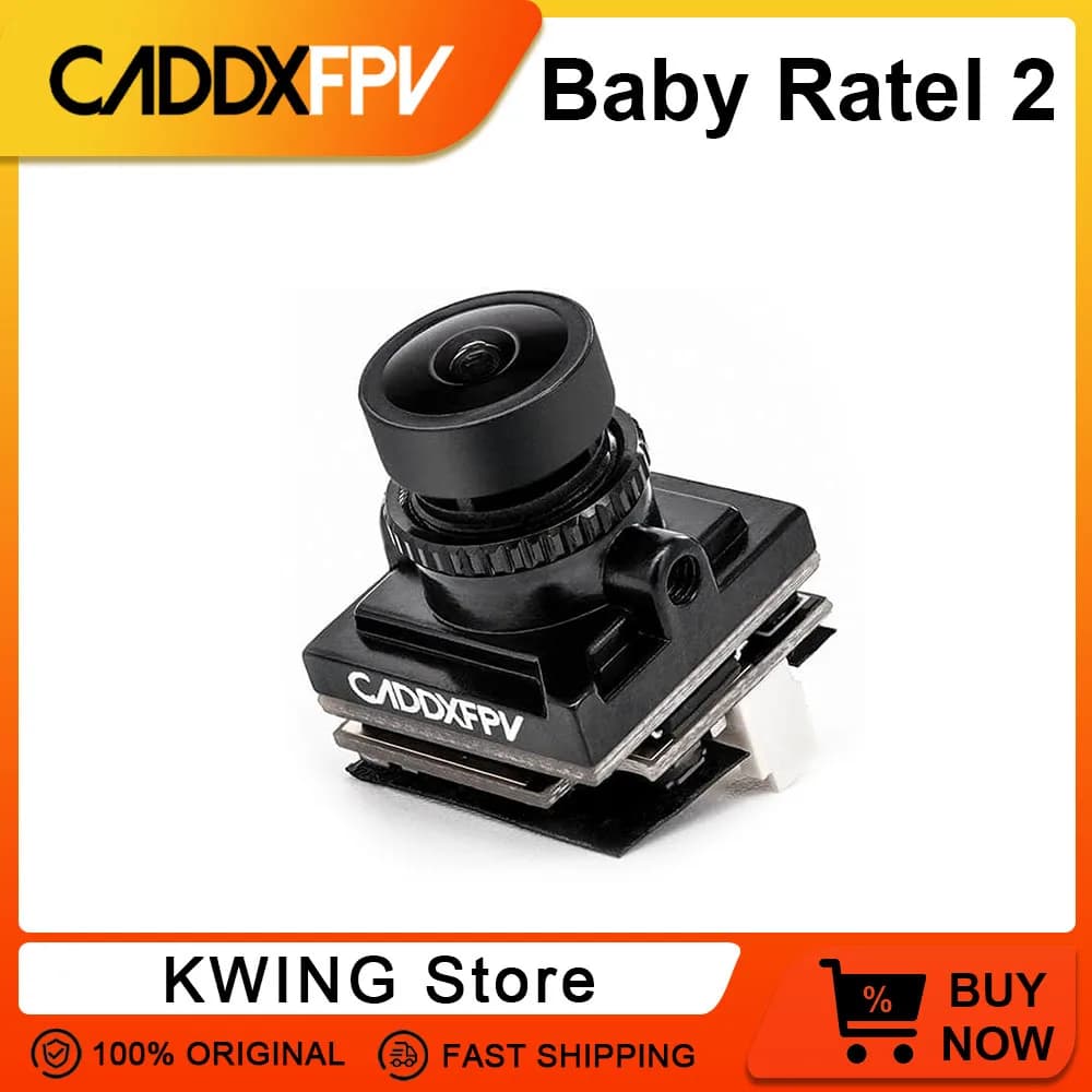 CADDX Baby Ratel 2 Nano camera and lens Baby Ratel2 1200TVL FOV165 ° Camera Starlight Sensor NTSC and PAL FPV for RC FPV drone