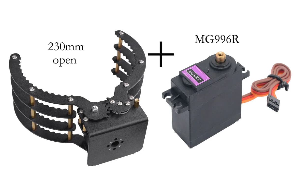 230mm Opening Mechanical Claw Grippers with MG996/DS3218 Robot Mechanical Arm for Arduino Robot DIY Kit Programmable Robot Kit
