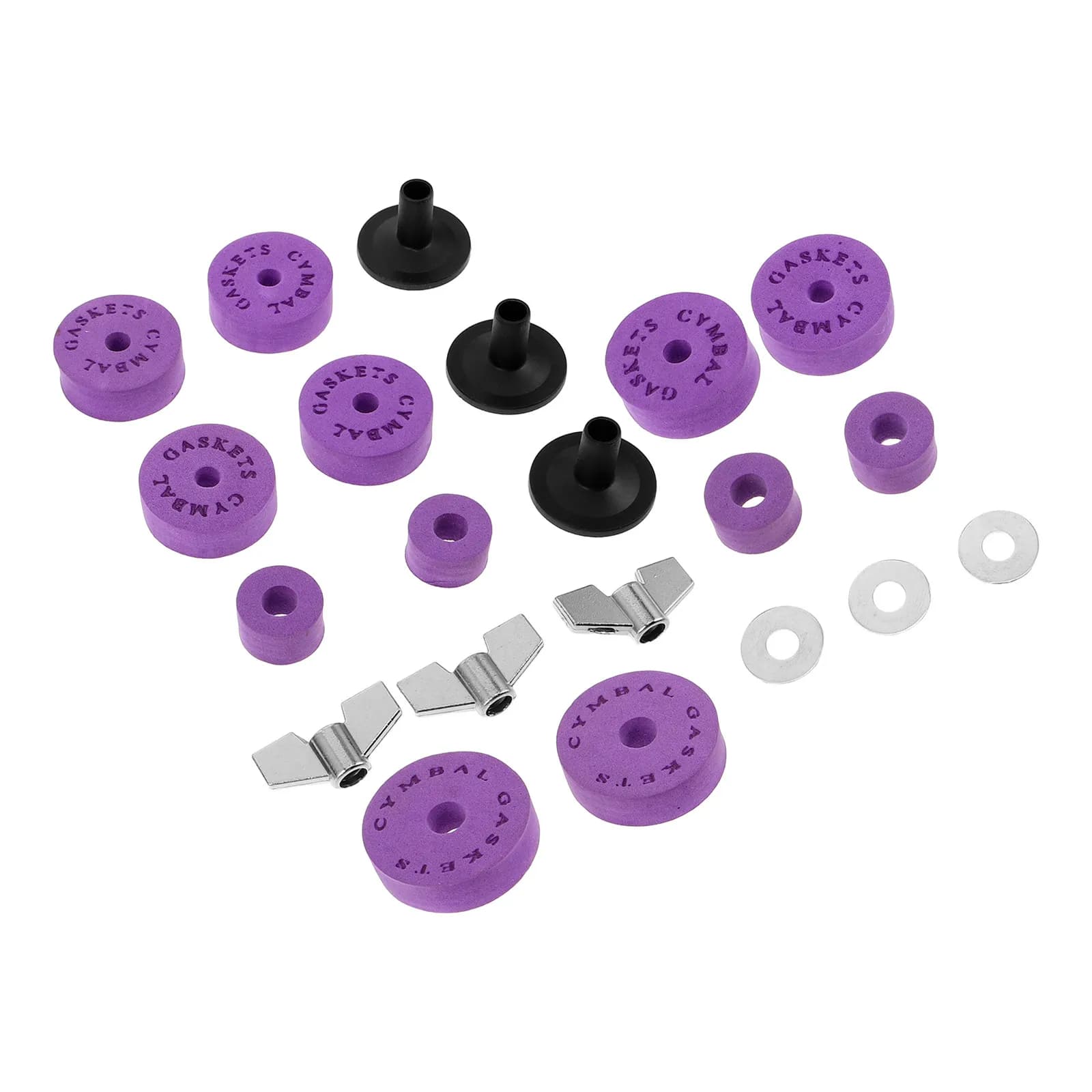 Set Premium di Feltro Eva per Piatti Musicali, Accessori per Batteria, Antiscivolo, Silenziosi, Portatili e Leggeri