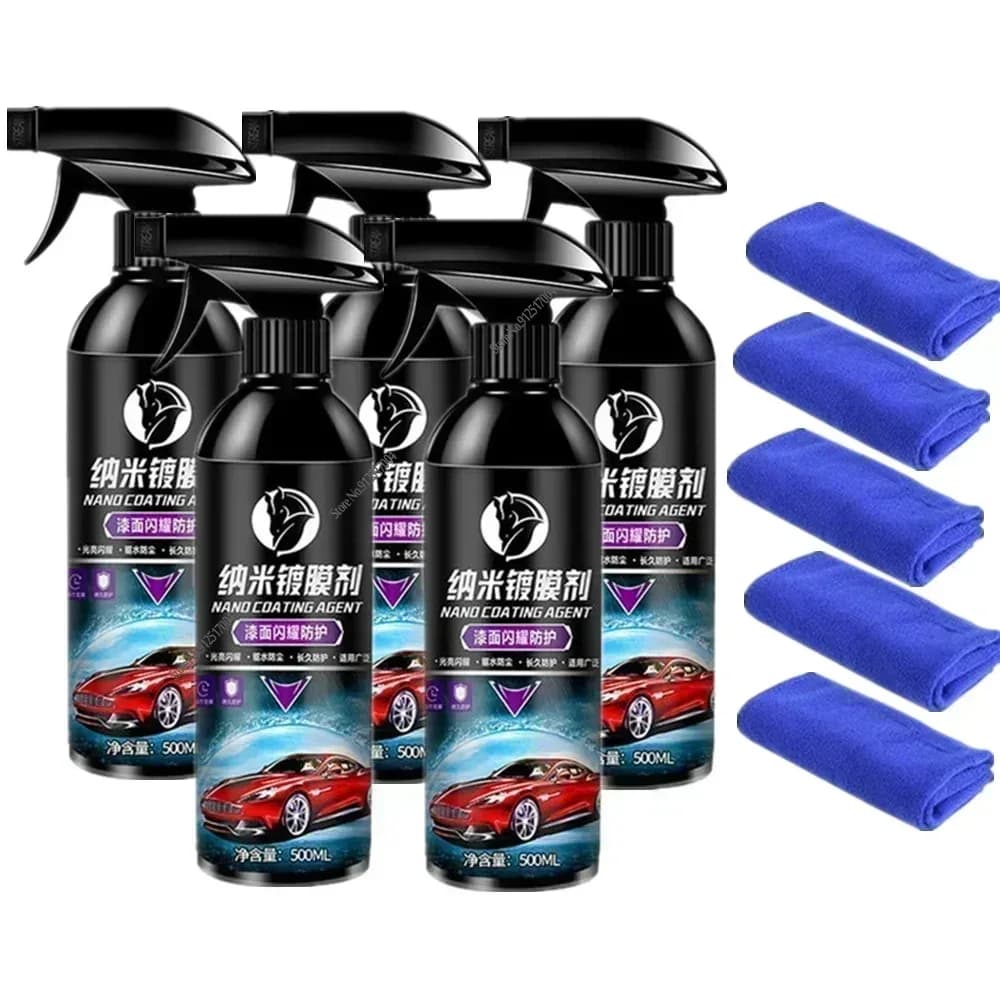 500ML Rivestimento per auto in ceramica Nano vetro liquido placcato cristallo idrofobico Lucidatura impermeabile Durezza della vernice Lucidatura per auto Fornitura di cera