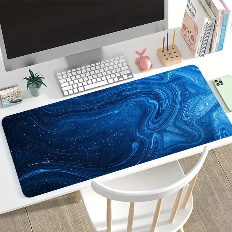 Tappetino da Scrivania per Ufficio, Mousepad da Gaming con Superficie in Tessuto, Base Antiscivolo in Gomma, Grande Tappetino per PC, Laptop e Tastiera