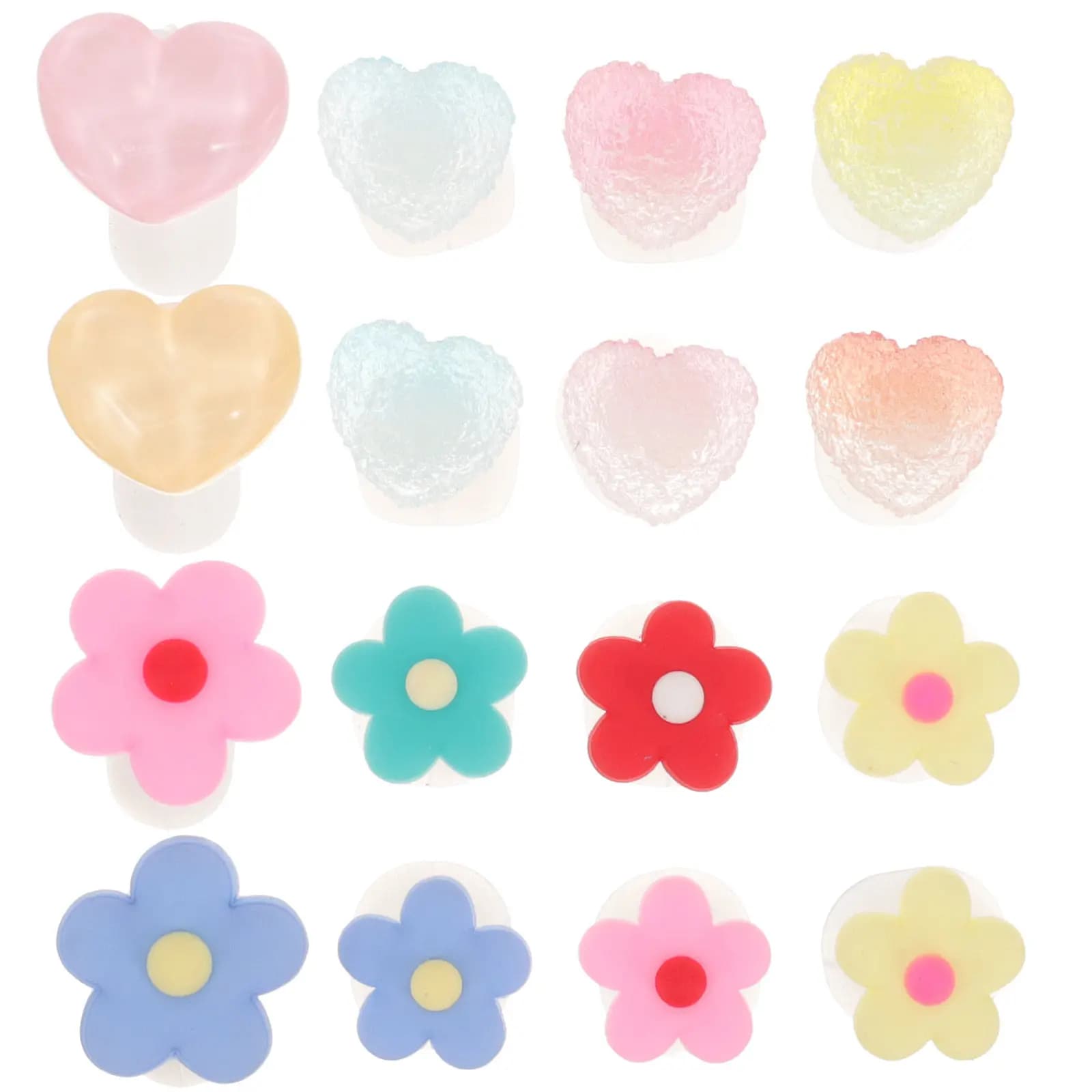 Set di 16 Separatori per Dita dei Piedi in Silicone, Design a Fiore, Riutilizzabili, Morbidi, Strumenti per Pedicure e Smalto, Divisori per Dita dei Piedi per Donne, Accessori per Unghie
