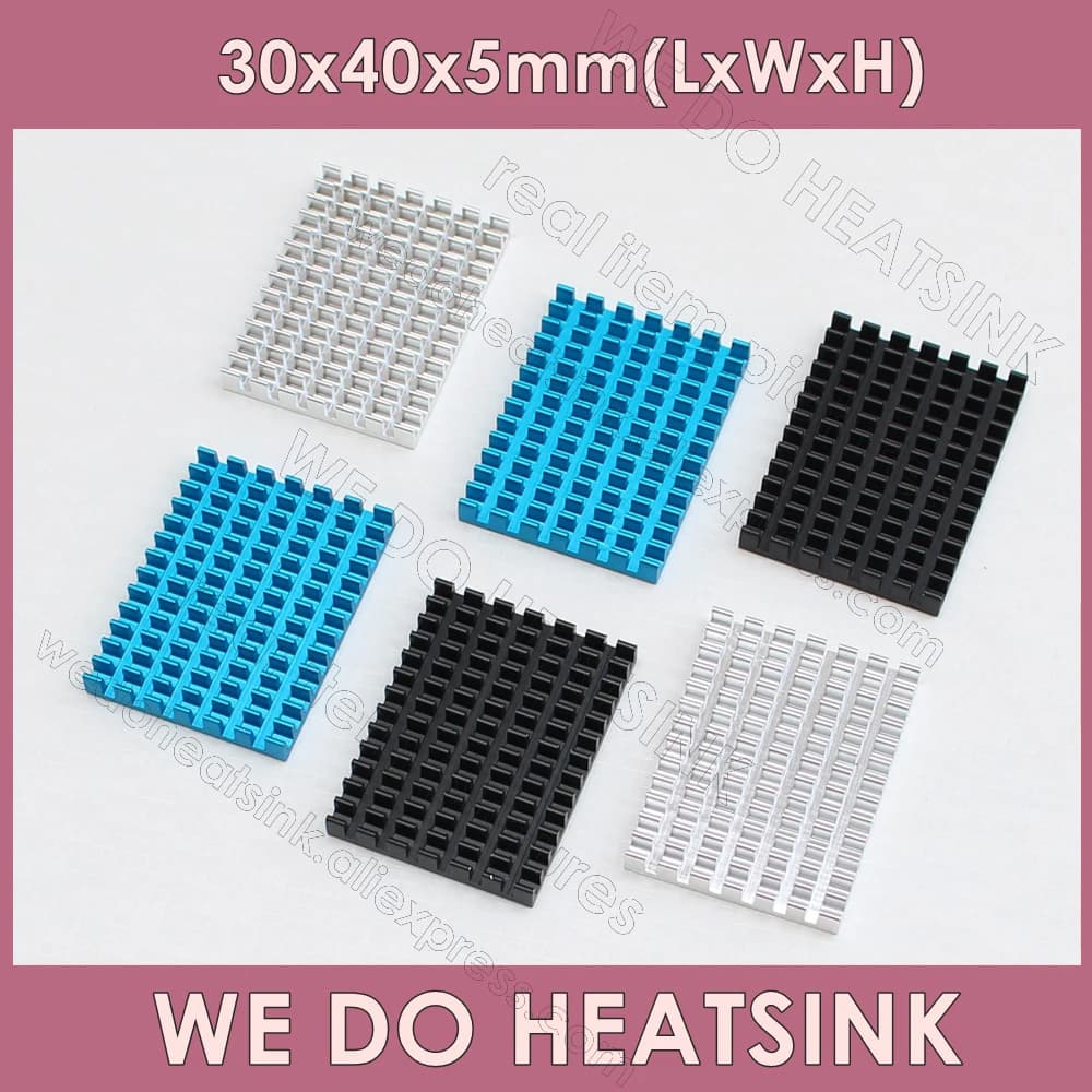 30*40*5mm Without or with thermal bearing Aluminum Heat Sink Cooling for CPU Raspberry Pi 4 model B