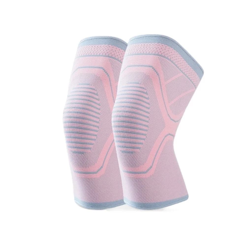 1 paio di ginocchiere in nylon antiscivolo e traspiranti, supporto per ginocchio, design a compressione, maniche di supporto per braccio elastico, esercizi in palestra