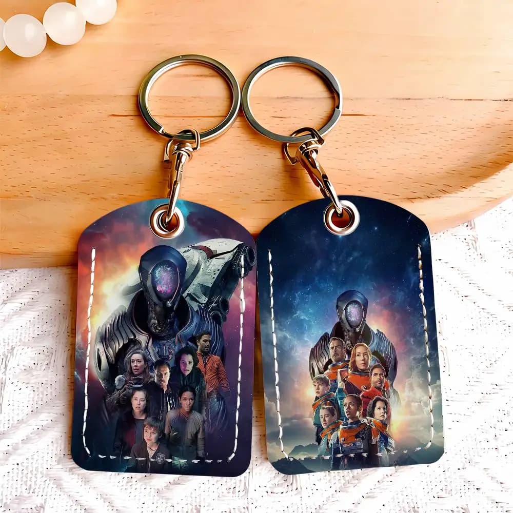 Keyring with Protective Housing for Keys and Locks, Inspired by the TV series 'Lost in Space', Security Gift