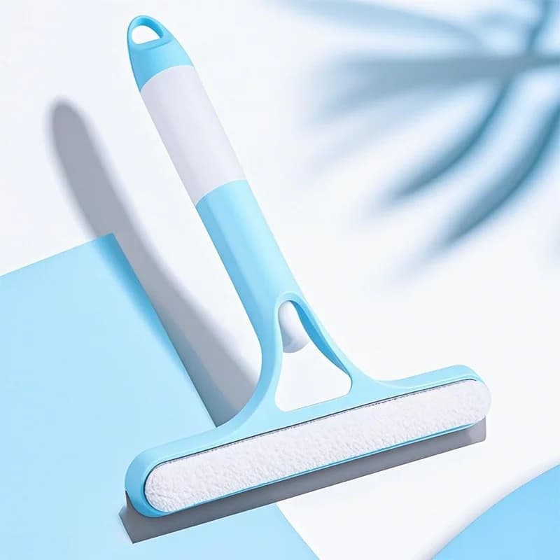Detergente 3 in 1 per Specchi da Bagno, Spray Portatile e Tergivetro con Spugna, Senza Aloni, Strumento Durevole e Resistente all'Usura