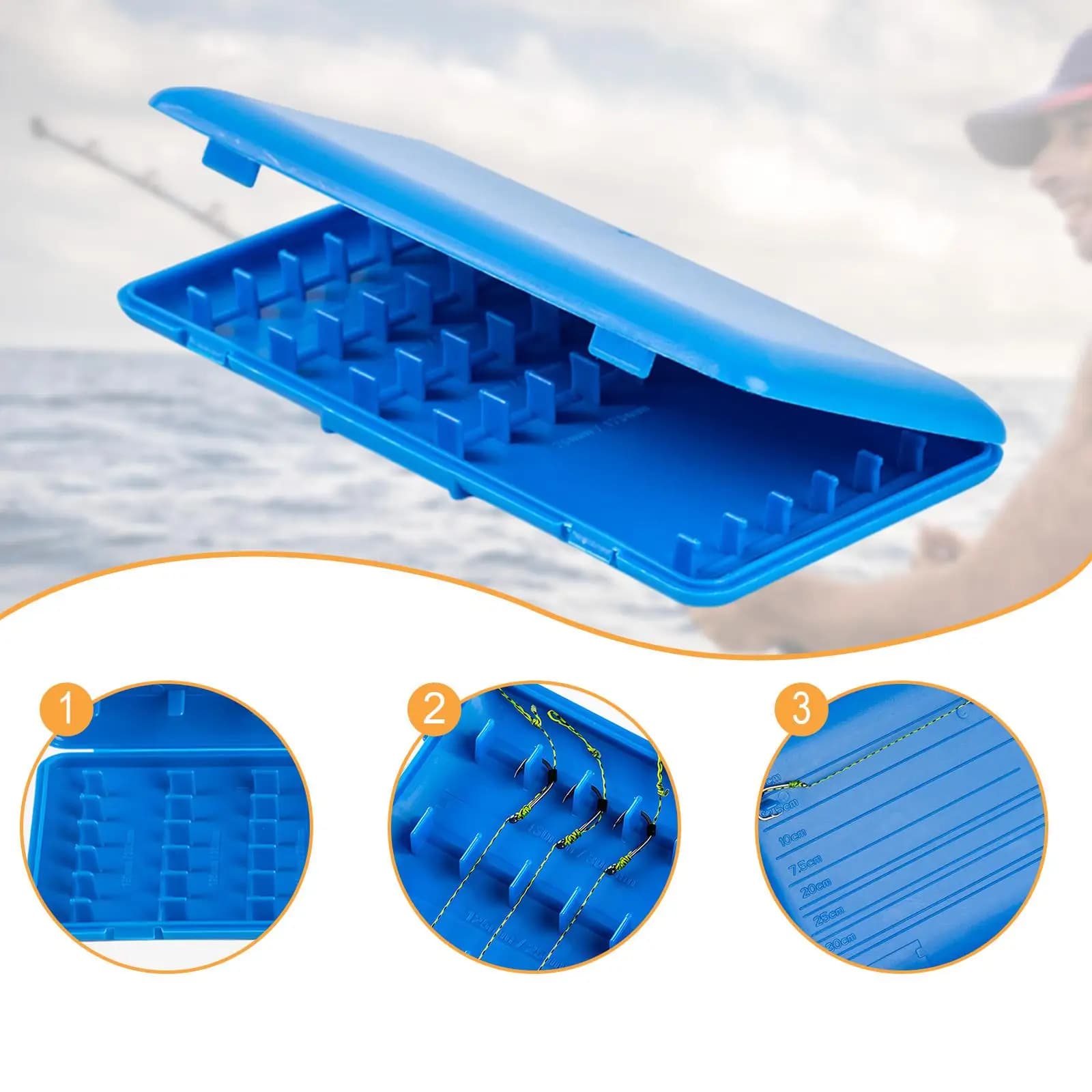 Espositore per Esche da Pesca a Mosca, Scatola di Stoccaggio Bifacciale per Attrezzi e Accessori da Pesca per Gite di Pesca