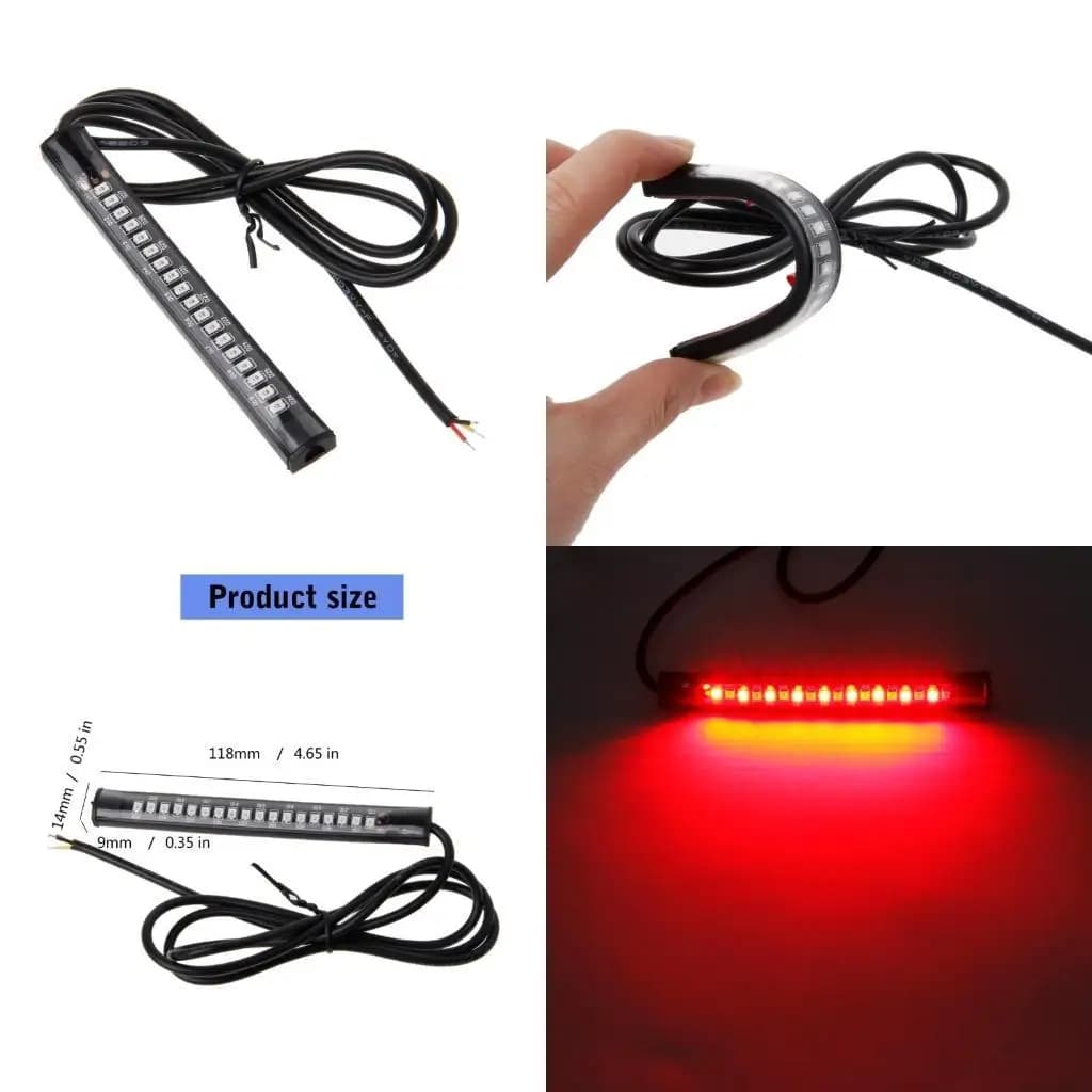 31bc Rear Muds Lamp License Rear Brake for Dirty Bike ATV 18 LED
