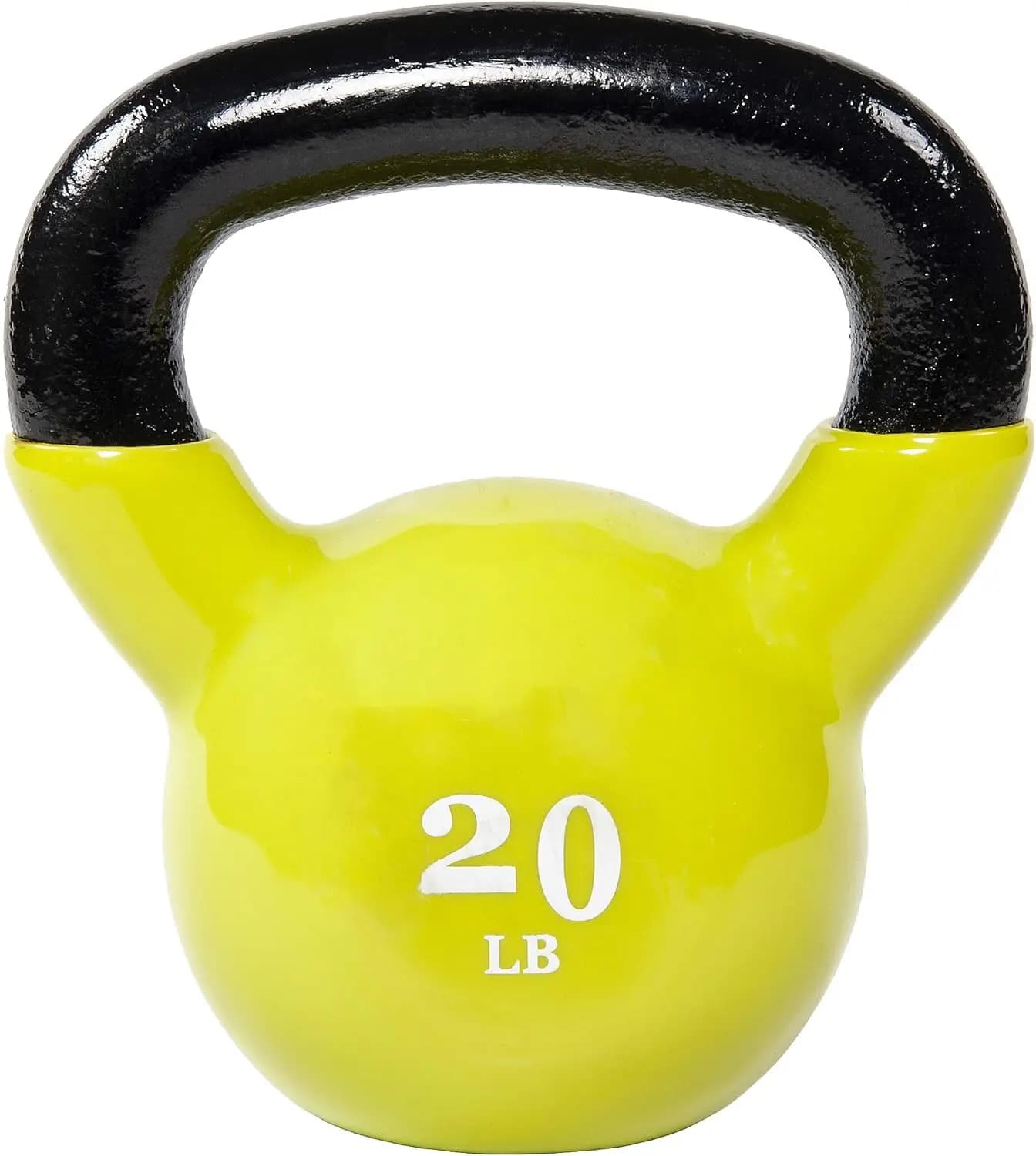 Set of 3 or 4, kettlebell wide grip, includes weights from 5-20 pounds for fitness exercises at home