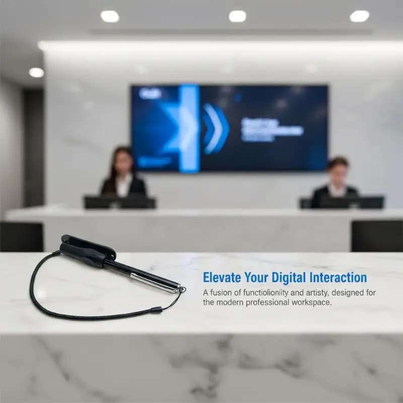 Penna Stilo Capacitiva 2 in 1 con Supporto per Telefoni e Tablet, Strumento Pratico per Scrivere e Disegnare