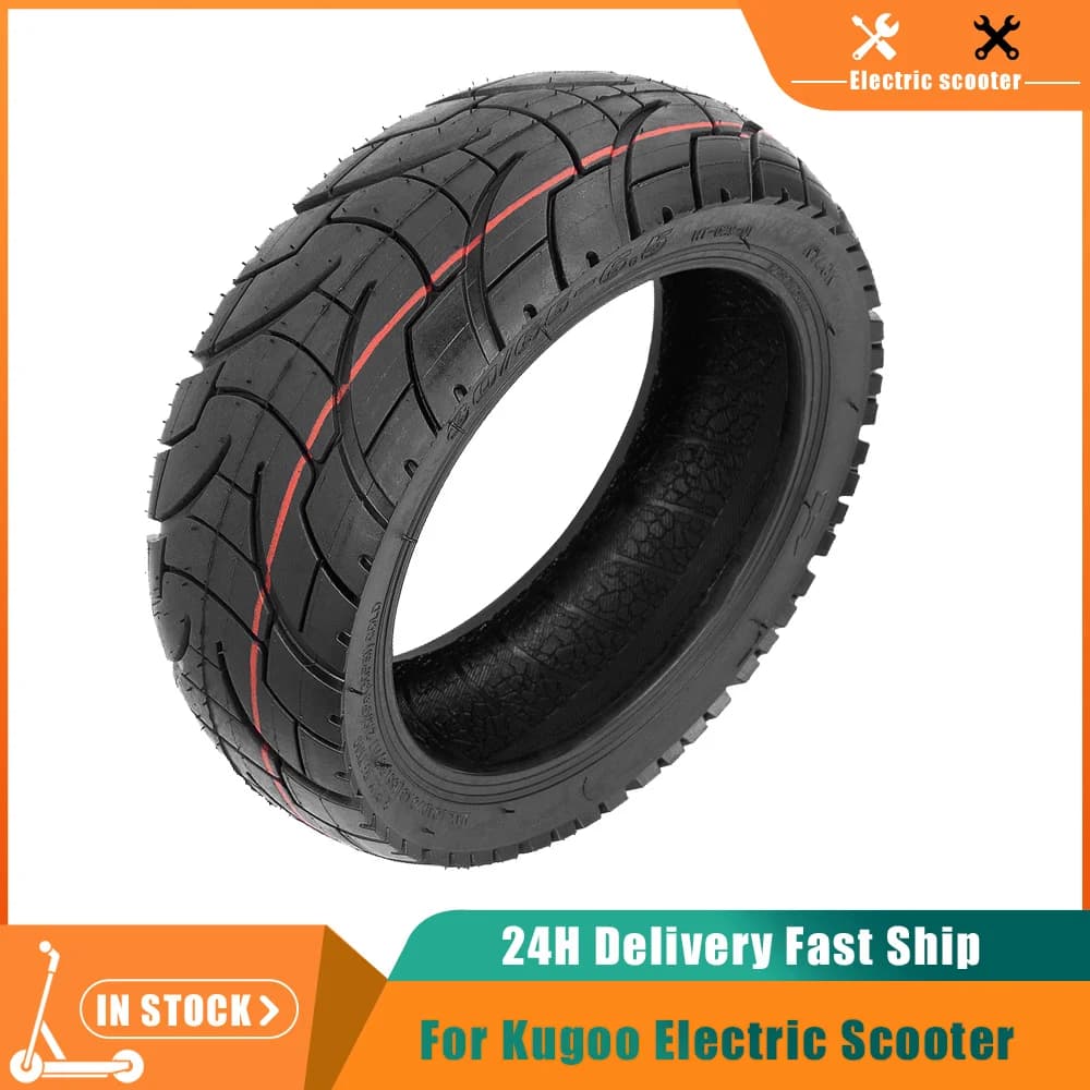 Pneumatic Tubeless 10X3.0 80/65-6.5 for Offroads and Cities, Compatible with Electric Scooters Kaabo Mantis 10 and KUGOO, Rubber Responsible for Use by 10 Inches