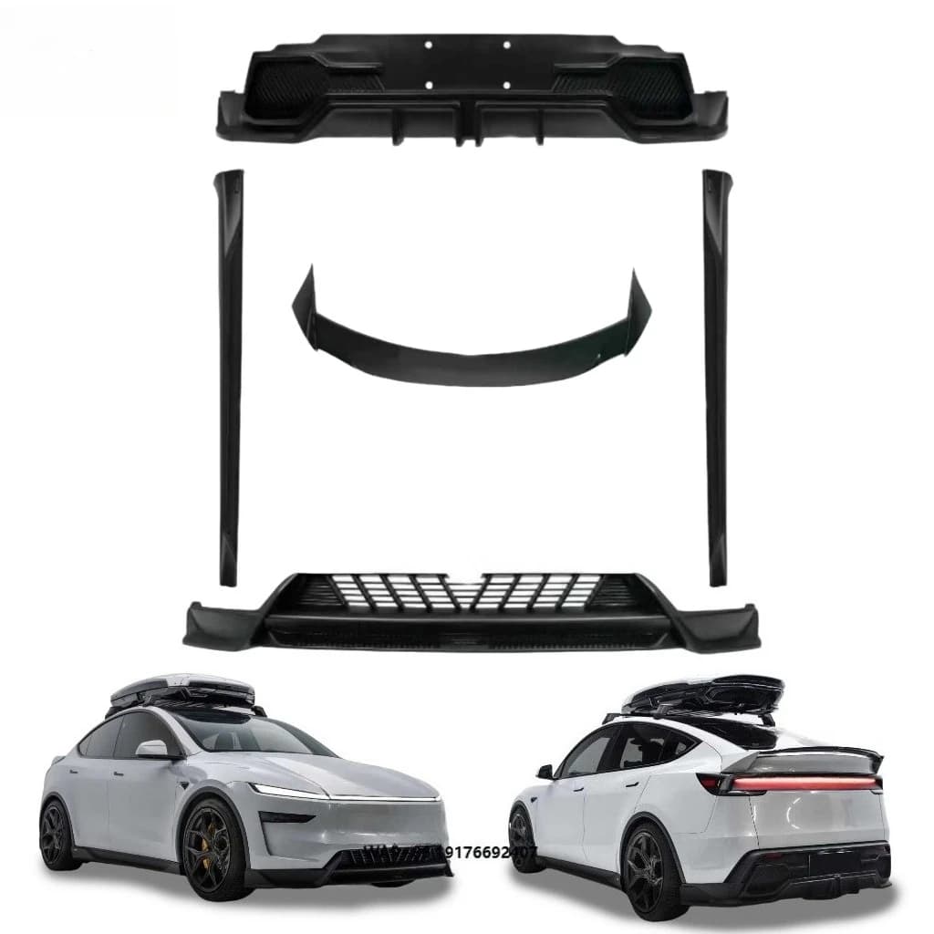 Kit Carrozzeria Tuning per Model Y Juniper 2025+ - Upgrade Yofer Auto Parts Spoiler, Labbro Anteriore, Minigonne Laterali, Diffusore, Sistemi Carrozzeria in PP