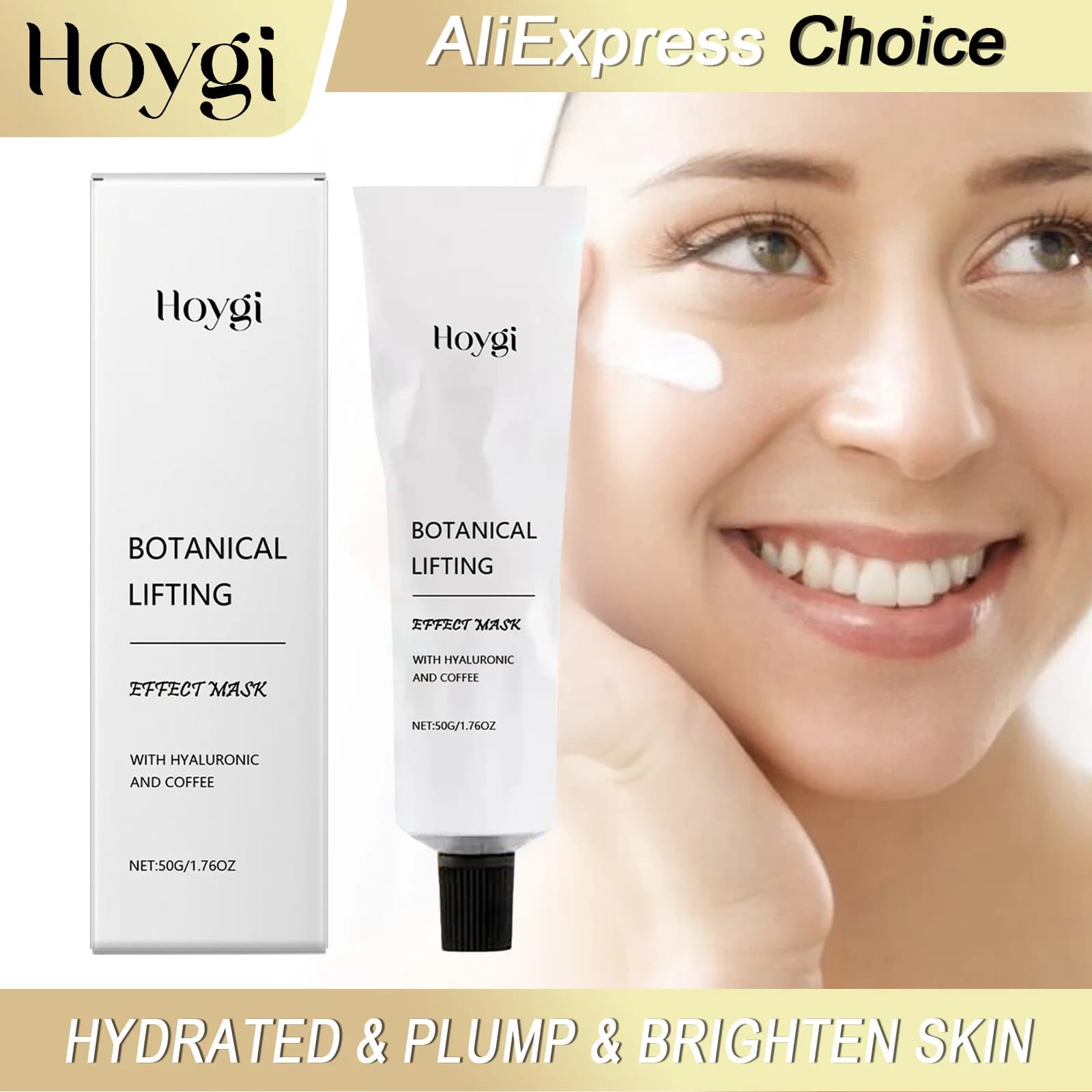 HOYGI Nutrire Maschera Idrata Lenitiva Sollevamento Della Pelle Rafforzamento Ridurre I Pori Schiarente L'opacità Aumentare L'elasticità Cura Della Pelle 50g