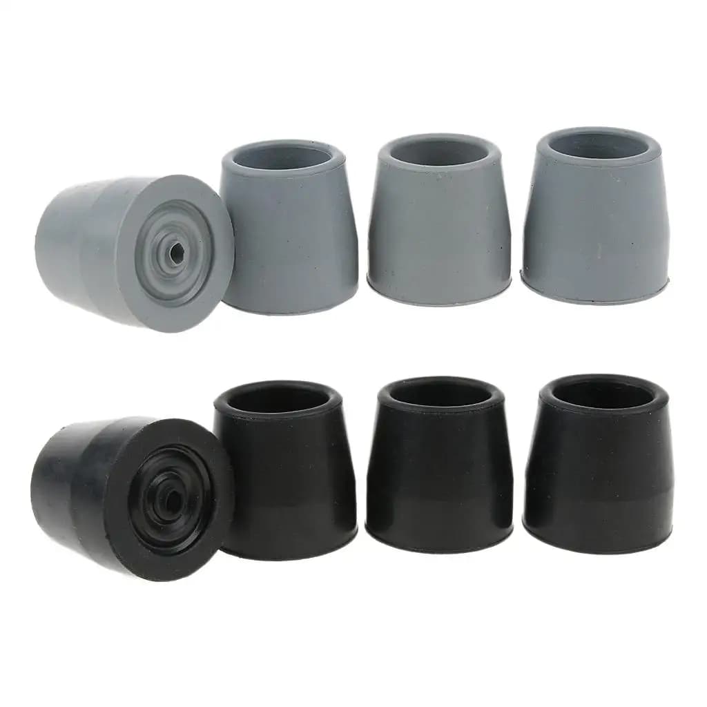 Cane Replacement Tips Non Slip Rubber Stick Foot Cover Anti Skid Pad for Walkers and Trekking Poles