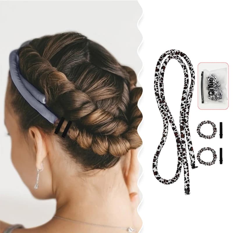 Fascia Arricciacapelli Senza Calore, Bigodini Morbidi Flessibili Multicolore per Ricci Notturni, Strumento per lo Styling dei Capelli