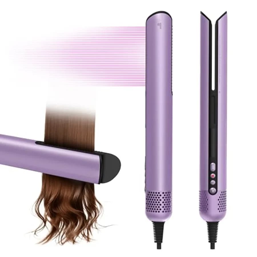 Piastra per Capelli Senza Calore con Morsetto Fisso, Nessuna Deteriorazione, Nessun Riscaldamento, Nessun Contatto con le Mani, Allineamento Automatico dei Capelli