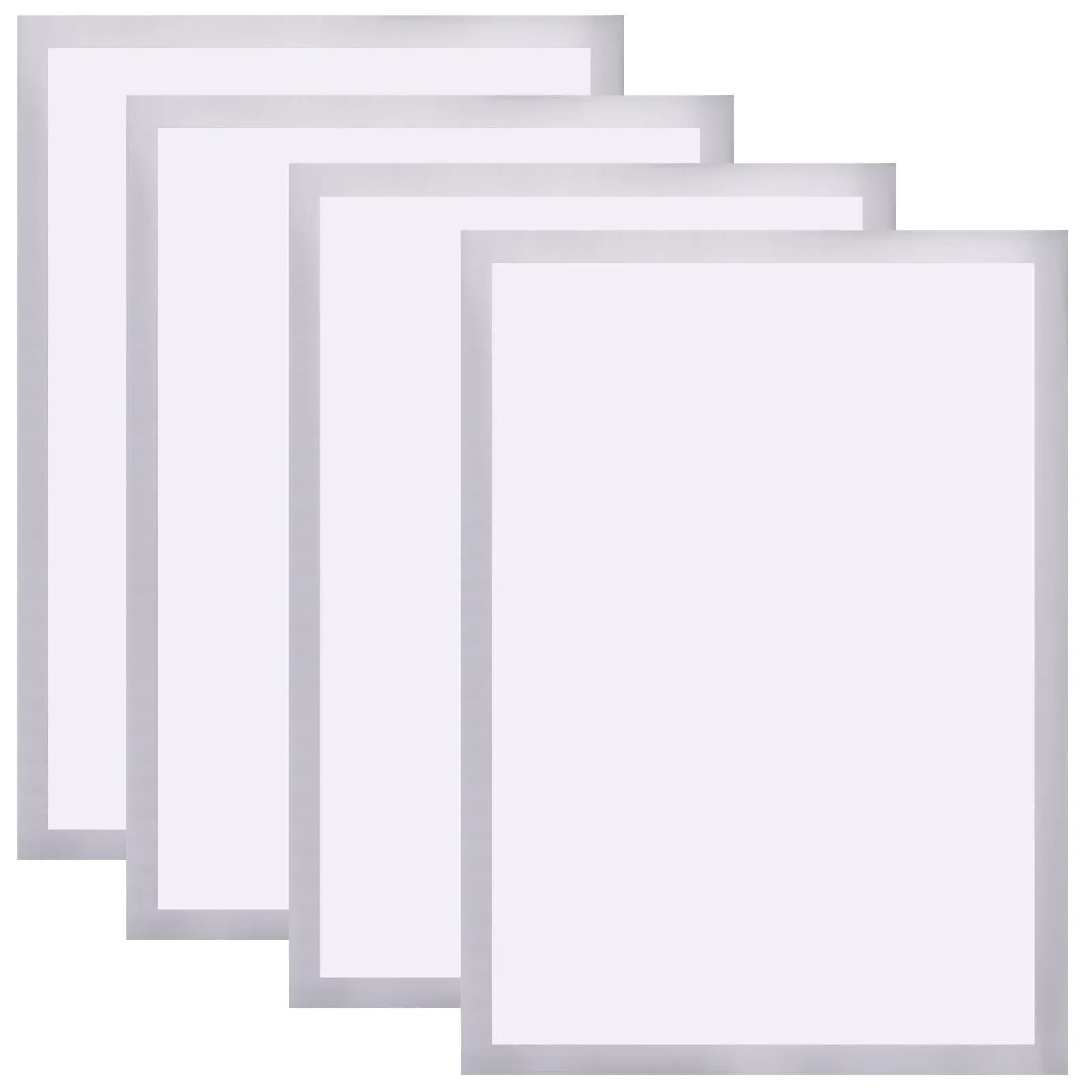 Cornici Magnetiche 4 Pezzi in PVC Autoadesive per Esposizione Arte, Cornici per Esposizione Ricami e Punto Croce