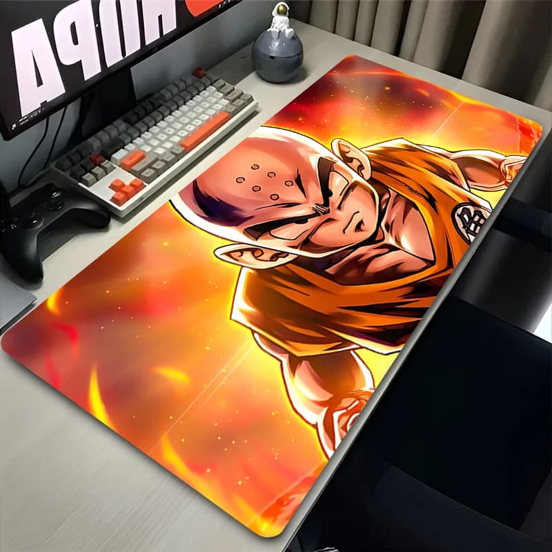 Dragon Ball Krillin Z Gaming Extended Mousepad Gamer Computer Mouse Pad Oversized Desk Mat DBZ Keyboard pad Anime HD Mouse Pad