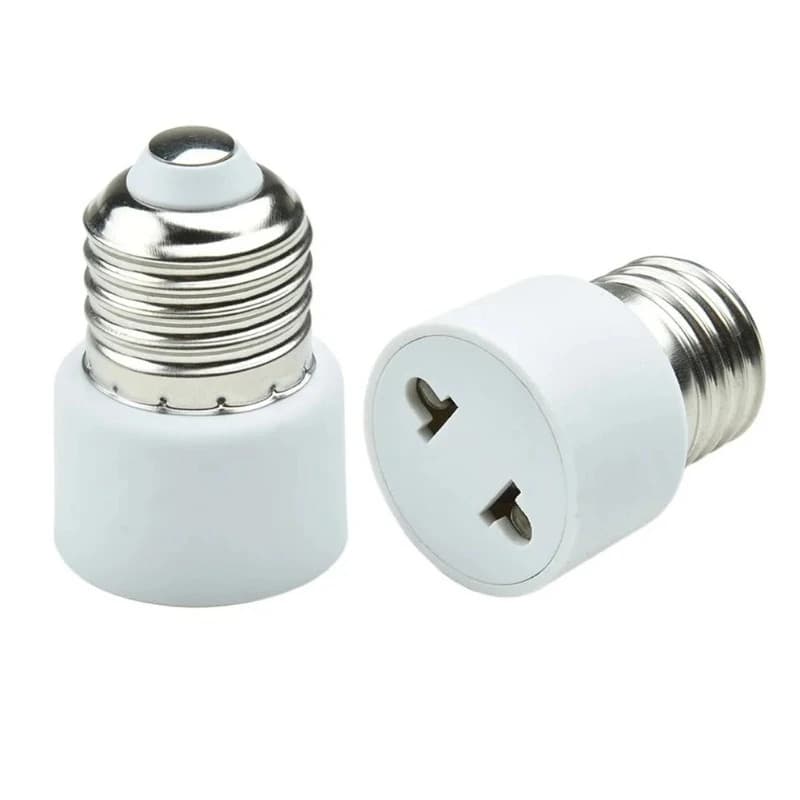 Portalampada con spina E27 bianca, portalampada, adattatore base lampadina, portalampada universale US/EU, pratico vendita calda