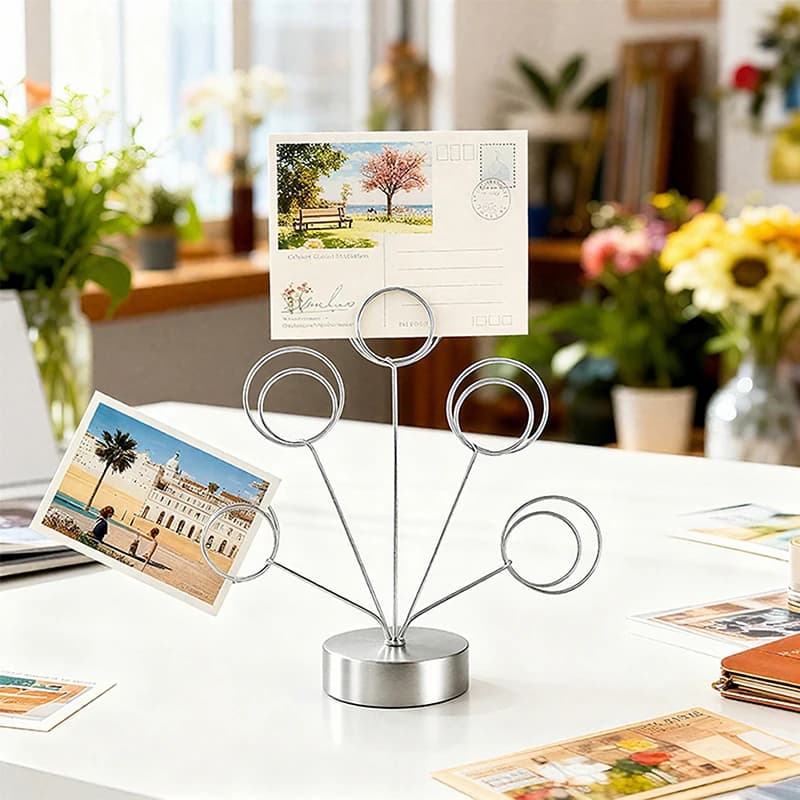 Clip per appunti creativi Porta biglietti da visita Decorazioni per la casa San Valentino Organizzatore da scrivania per feste Supporto per foto Forniture per decorazioni per ufficio