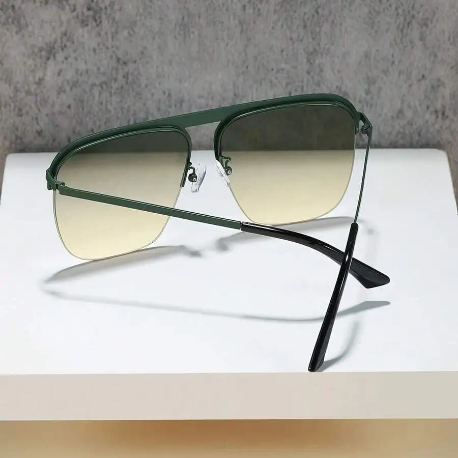 Fashion Aviator Sunglasses With Gradient Lenses For Men And Women