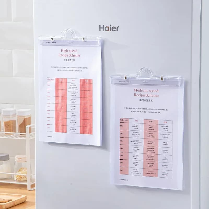 Transparent Acrylic Magnetic File Folder,Document Clips Office Clips Used For Books Stationery School Office Supplies