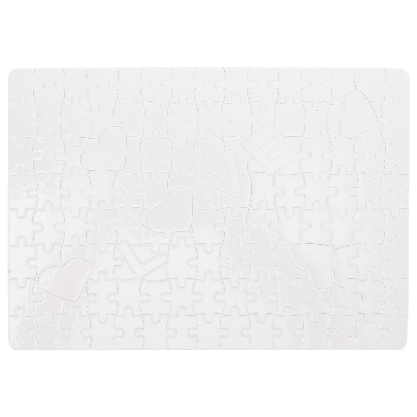 Set di Puzzle Vuoti per Sublimazione, Puzzle Stampabile a Trasferimento Termico Fai-da-Te per Regali di Matrimonio, Compleanno, Famiglia, Amanti