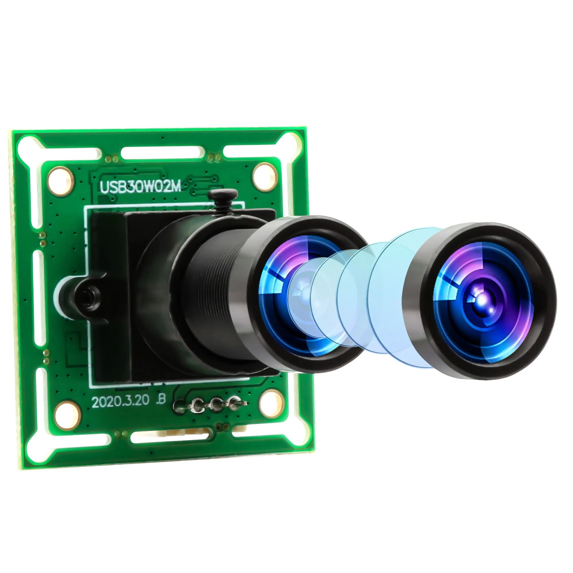 ELP 0.3MP USB Camera Module OV7725 VGA 640x480 Industrial Webcam with Fixed Focus Lens