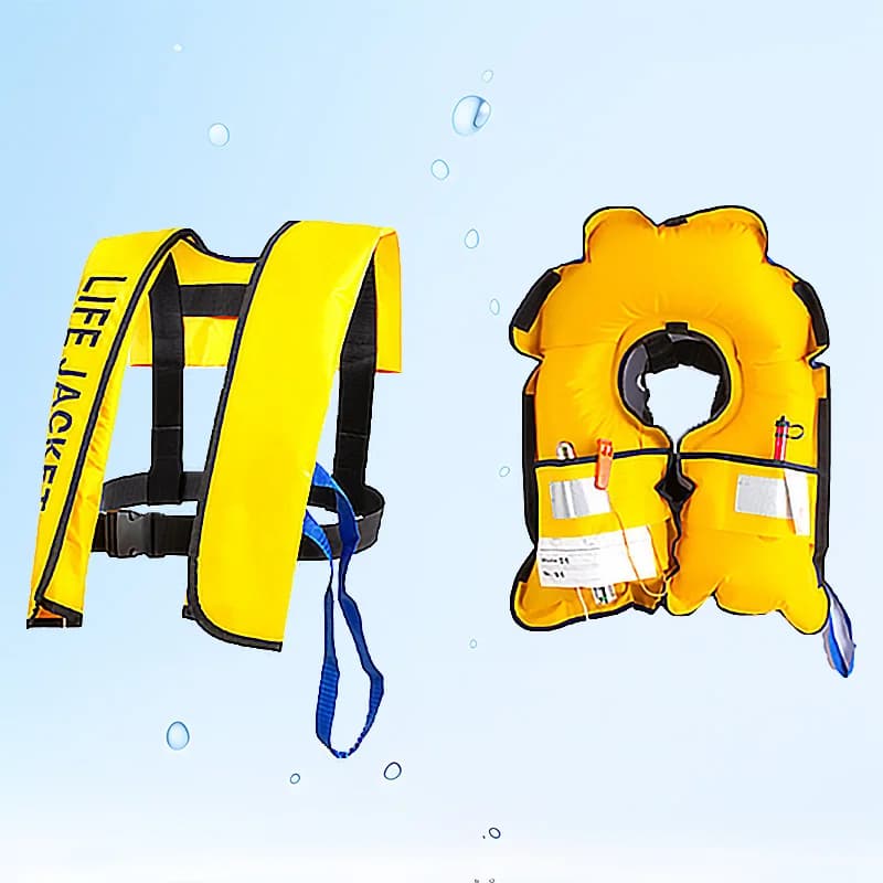 Giubbotto di salvataggio per adulti marino autogonfiabile 150N con luce e fischio