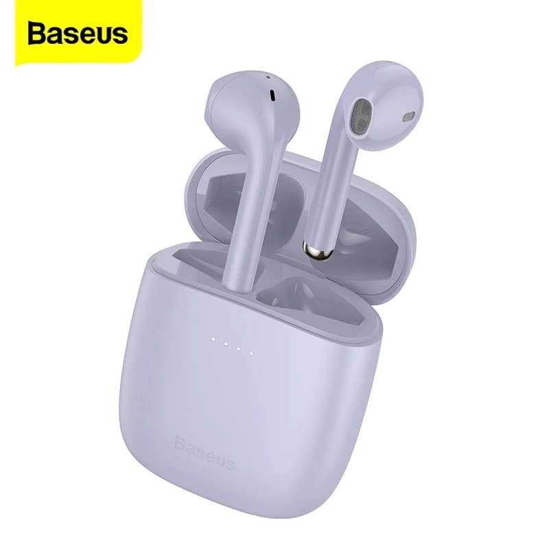 Baseus Encok W04 Auricolari Versione aggiornata Cuffie Bluetooth 5.3 TWS Hifi WirelessEarbuds 38ms Cuffie a bassa latenza Gamer