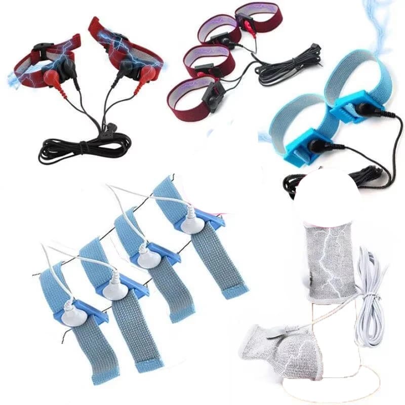 Electro Shock ToyPenis Ring Testicle Loops Glans Electric Stimulate Cock Therapy Enlarge Men Masturbator Delay Sex Toy Accessory