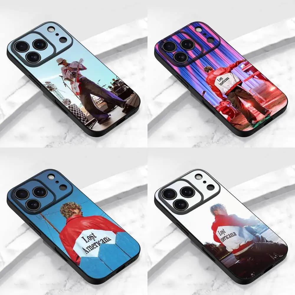 M-MGK LOST AMERICANA Phone Case For iPhone 17,16,15,14,13,12,11,Pro,Max,Plus,E,Air,Mini Protective Black Cover