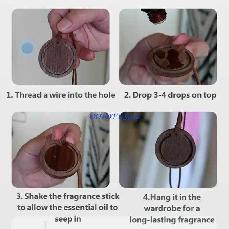 367A 2PCS Car Scent Disks Formed Fine Wax Or Walnut For Pleasant Interior for Home, Office, Car
