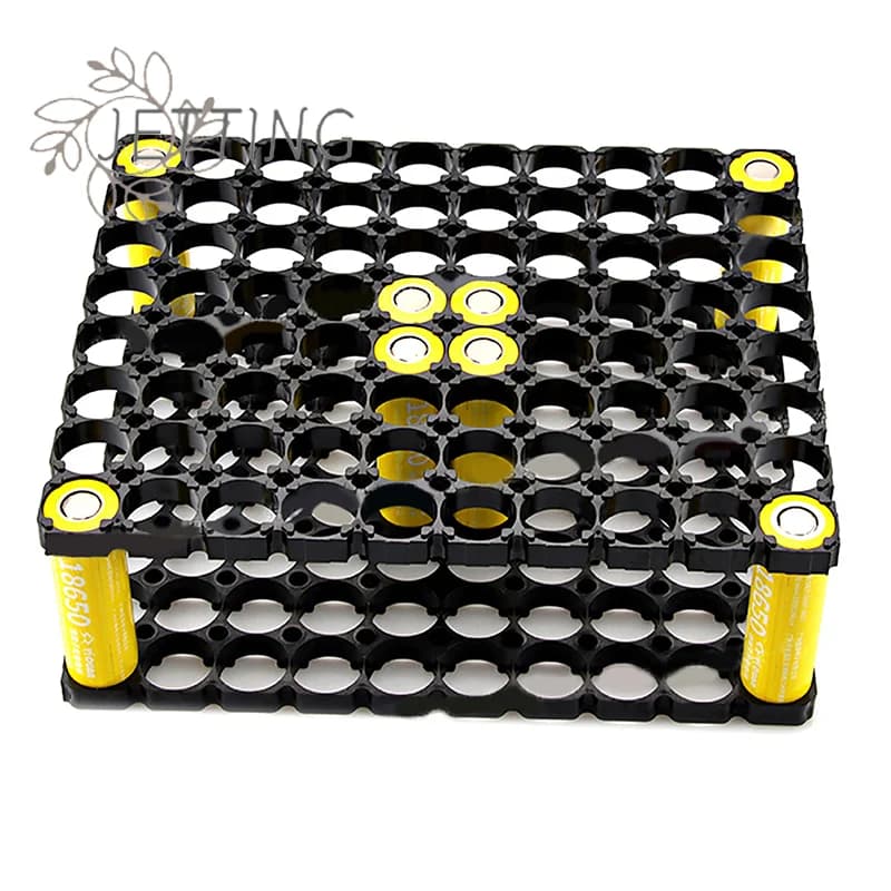 Hot 18650 8*10 Lithium Cell Battery Holder Case Batteries Holder Bracket DIY Anti Vibration Plastic Cylindrical Battery Pack