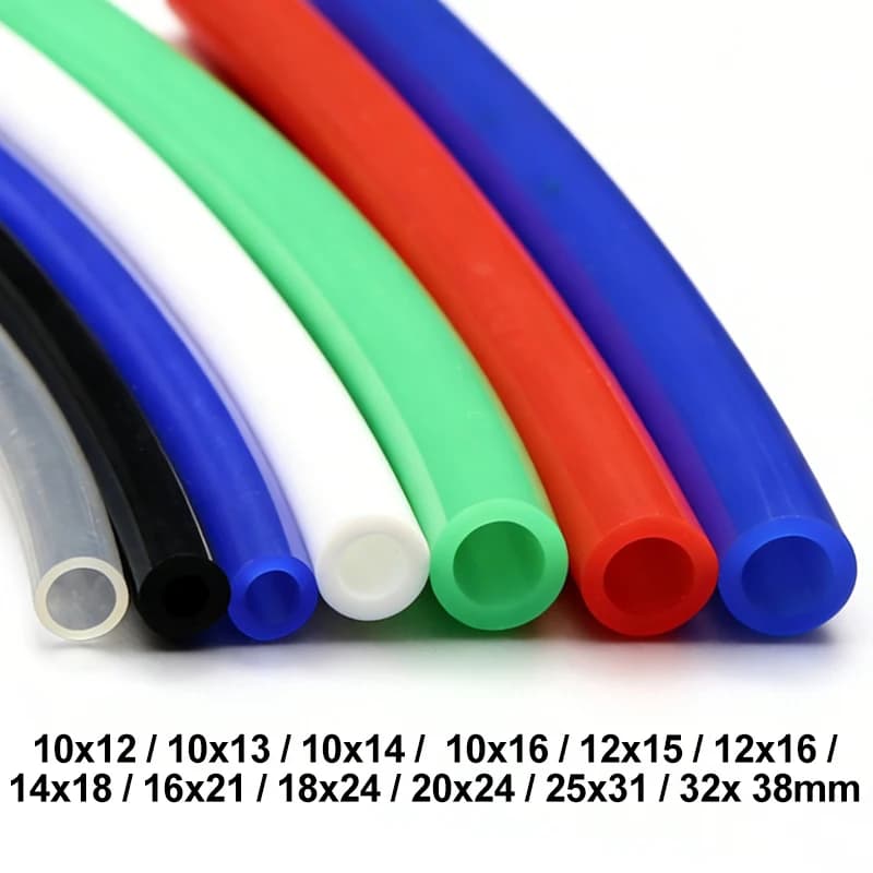 Tubo in Silicone per Alimenti da 1/3m, Diametro 12 14 16 18 20 32mm, Connettore per Acqua da Giardino, Tubo Flessibile in Gomma per Acquario e Pompa per Laghetto