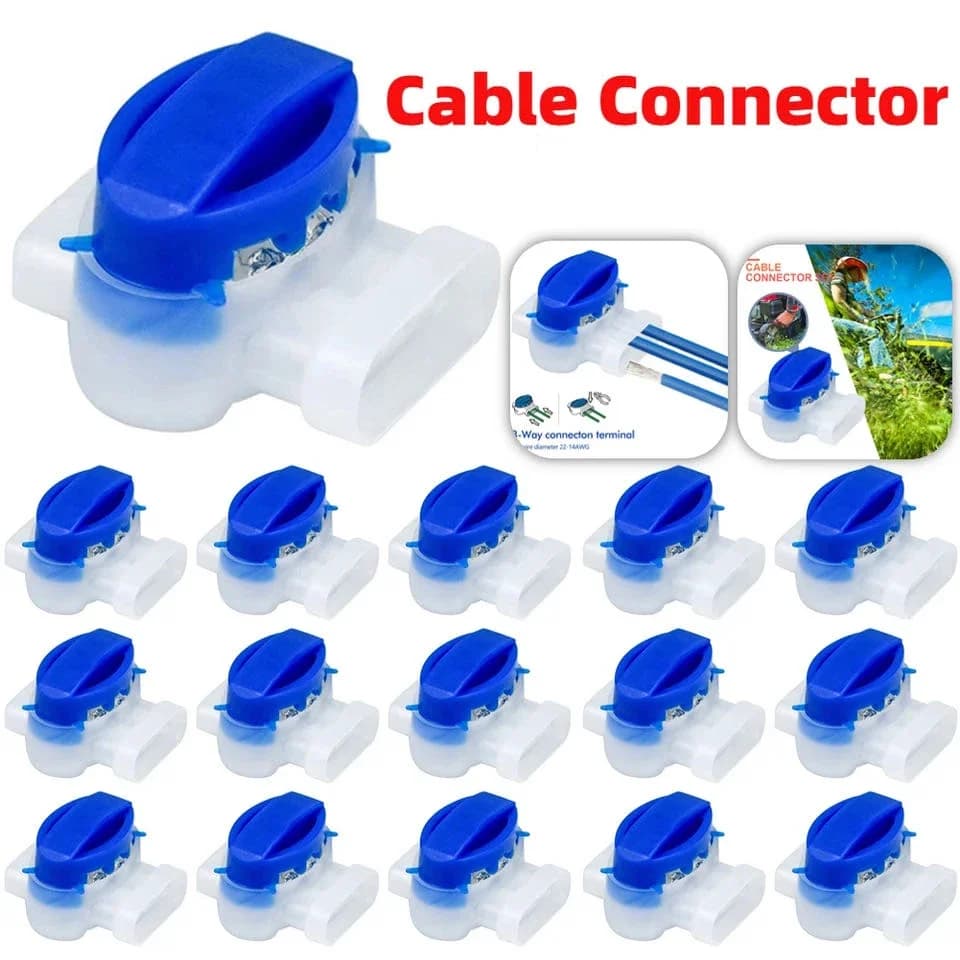 10-100pcs Robotic Lawnmower Cable Connector Waterproof Gel Connector Terminal 3 Pin Electrical 314 Wire Connectors Accessories
