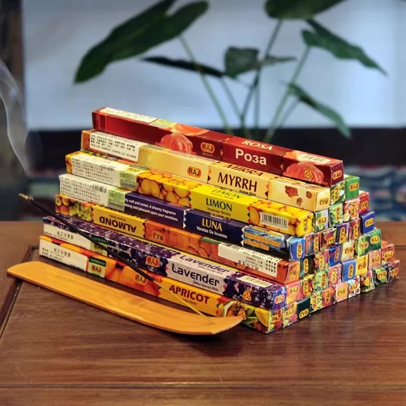10/25small boxes/lot Natrual Handmade Indian Incense Sticks Mixed Scents for Home White Sage Lavender Joss Stick Incenses