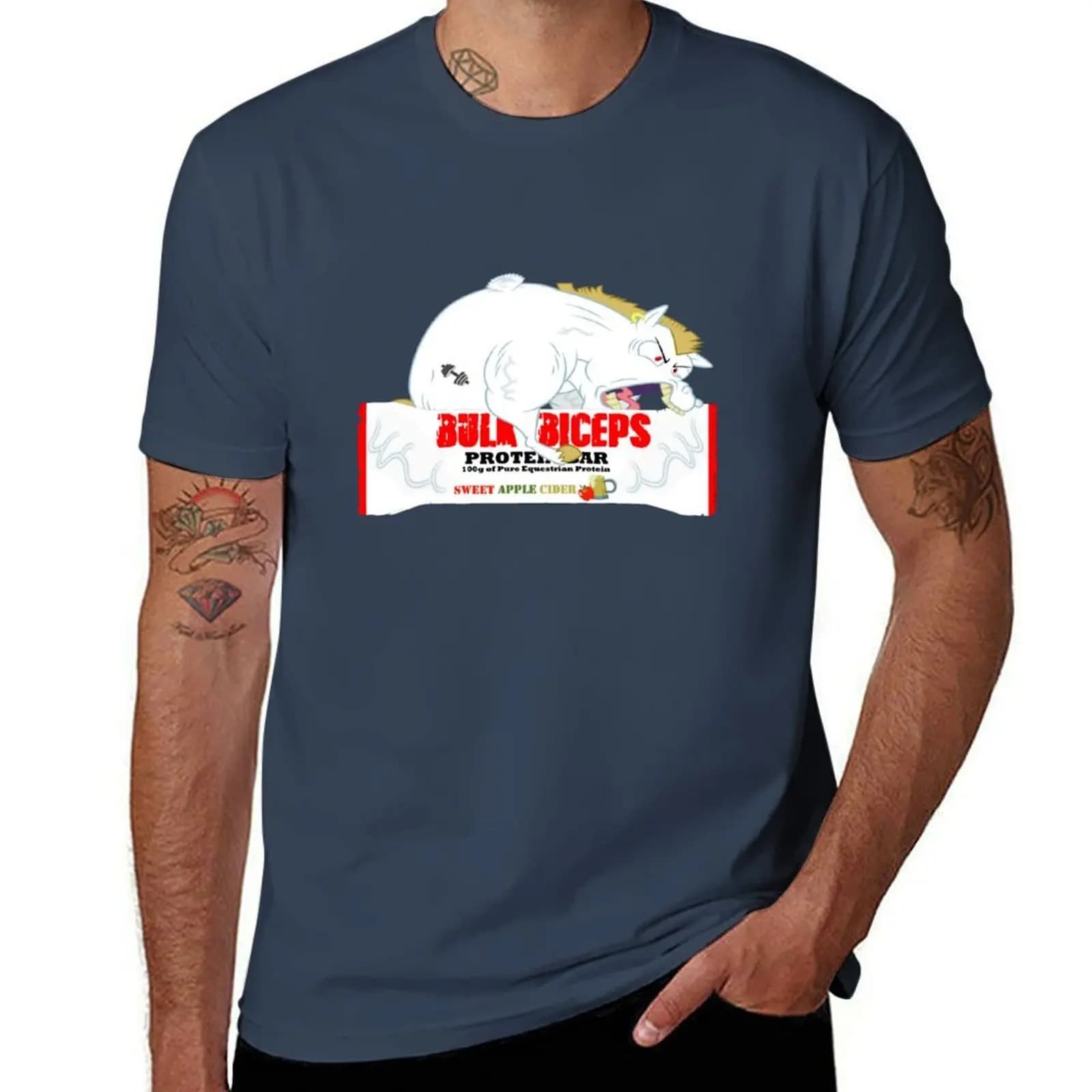 T-shirt Bulk Biceps Protein Bar a maniche corte per allenamento quotidiano
