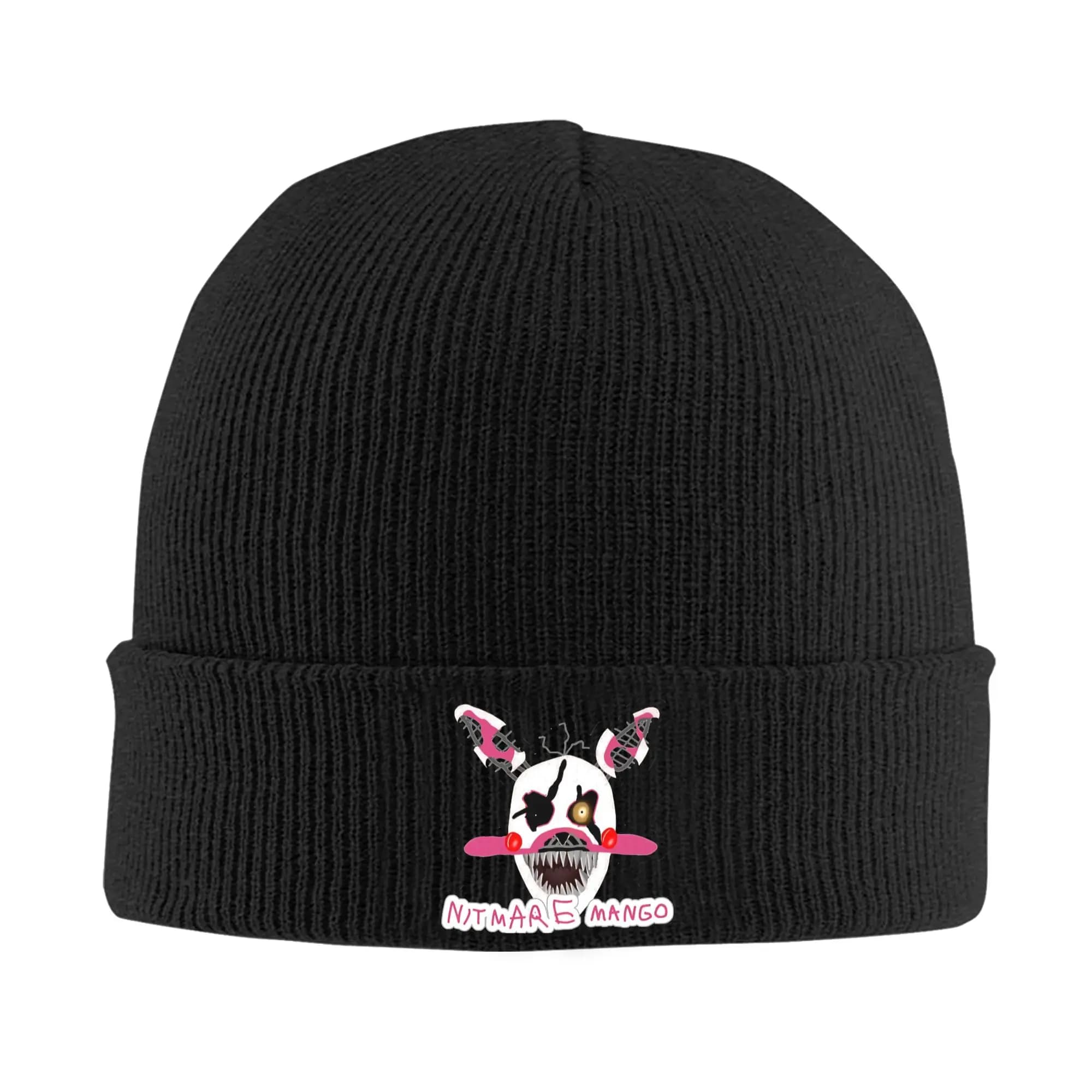 Men Women Knit Cuff Beanie The Mangle FNAF Merch Winter Skullies Knitted Caps Bonnet Knit Hat