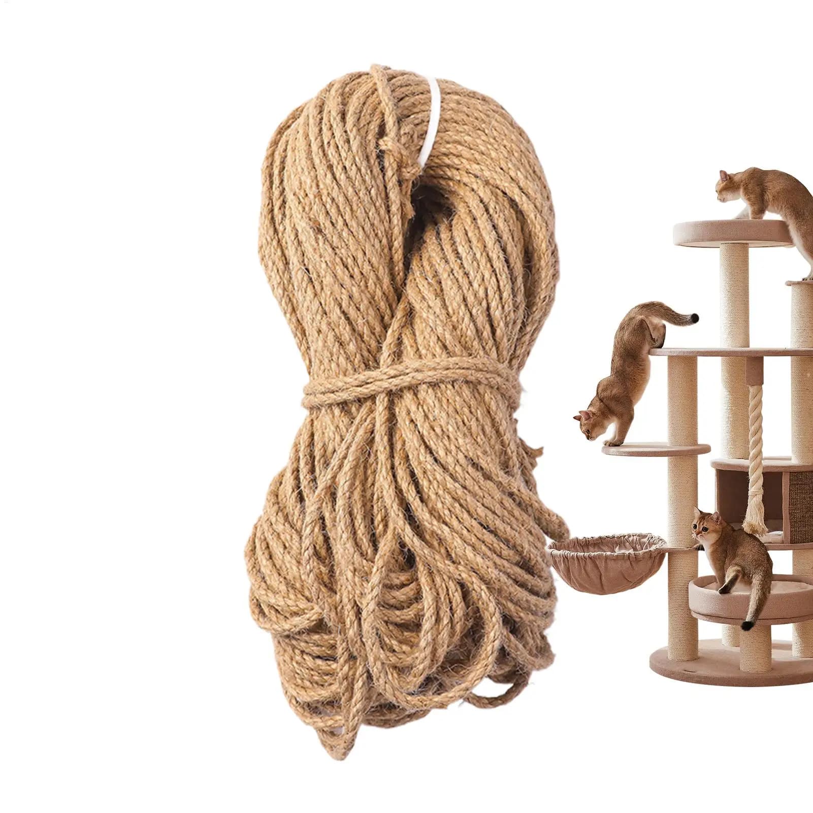 Corda di sisal per la sostituzione del cordone della torre per gatti, corda per torre di grattamento, avvolgimento per mobili, tavoli, sedie, soggiorno, appartamento