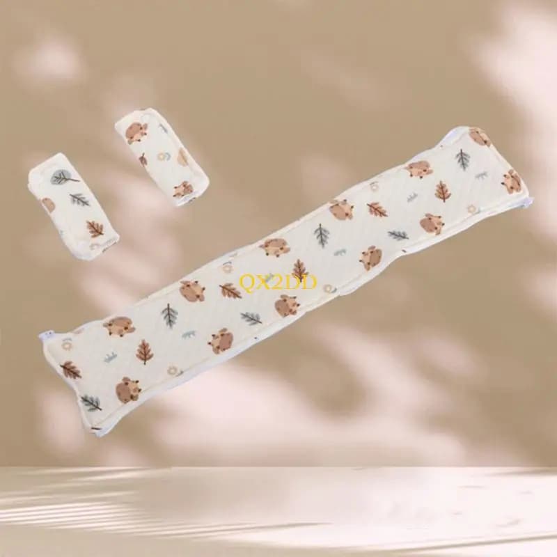 QX2D Bavaglini in cotone 4 strati Marsupi Saliva Asciugamano Succhiare Panno Passeggino Morso Asciugamano Tracolla Accessori