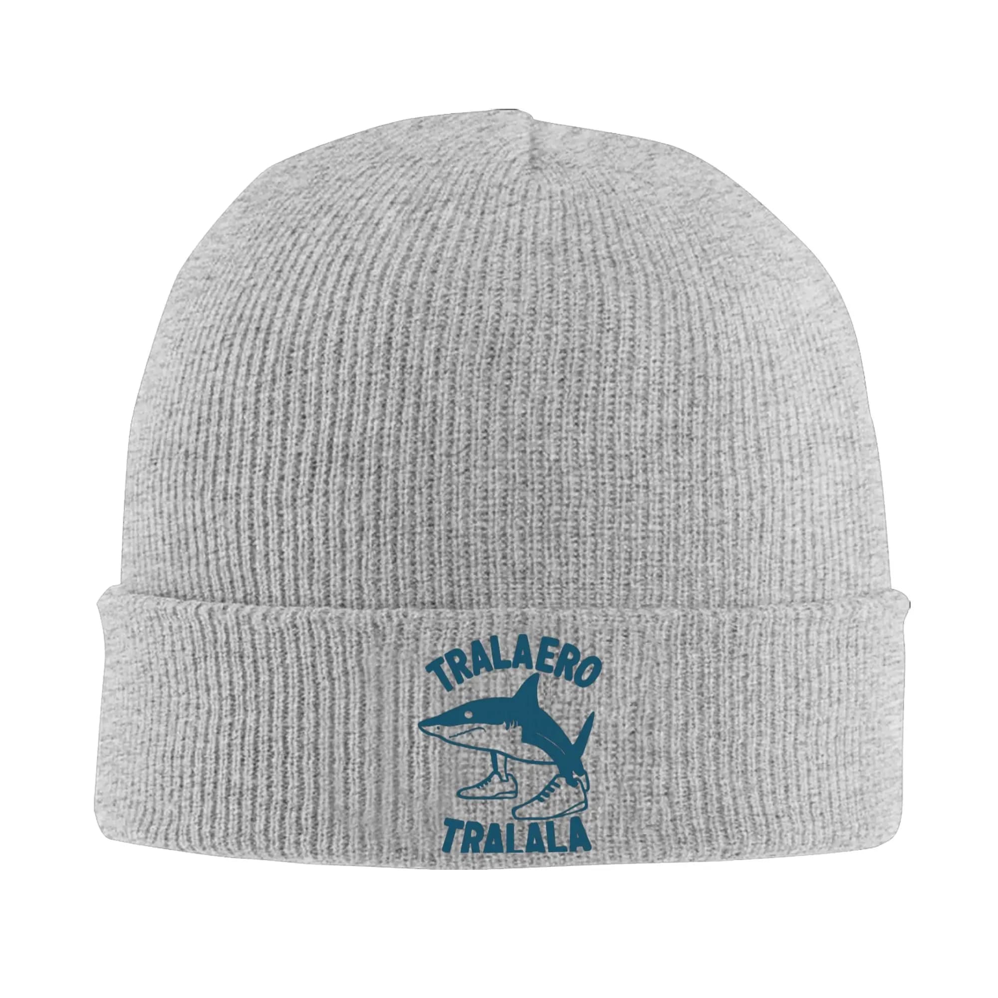 Shark In shoes Brain Rot Tralaero Tralala Hats Autumn Winter Beanies New Italian Brainrot Caps Unisex Acrylic Skullcap,